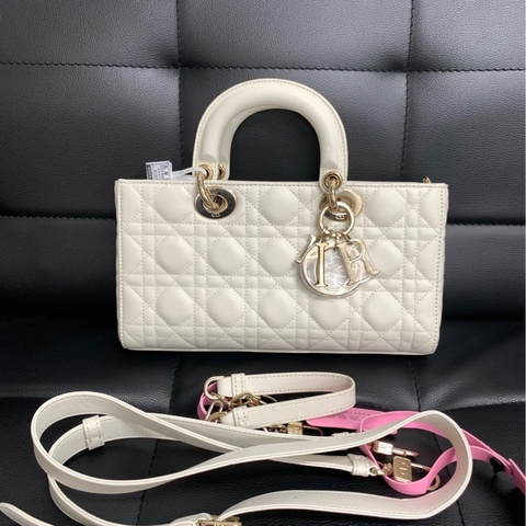 dior 迪奧 橫版戴妃中號 22年白金。