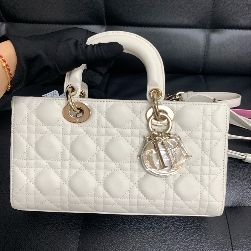 dior 迪奧 橫版戴妃中號 22年白金。-1