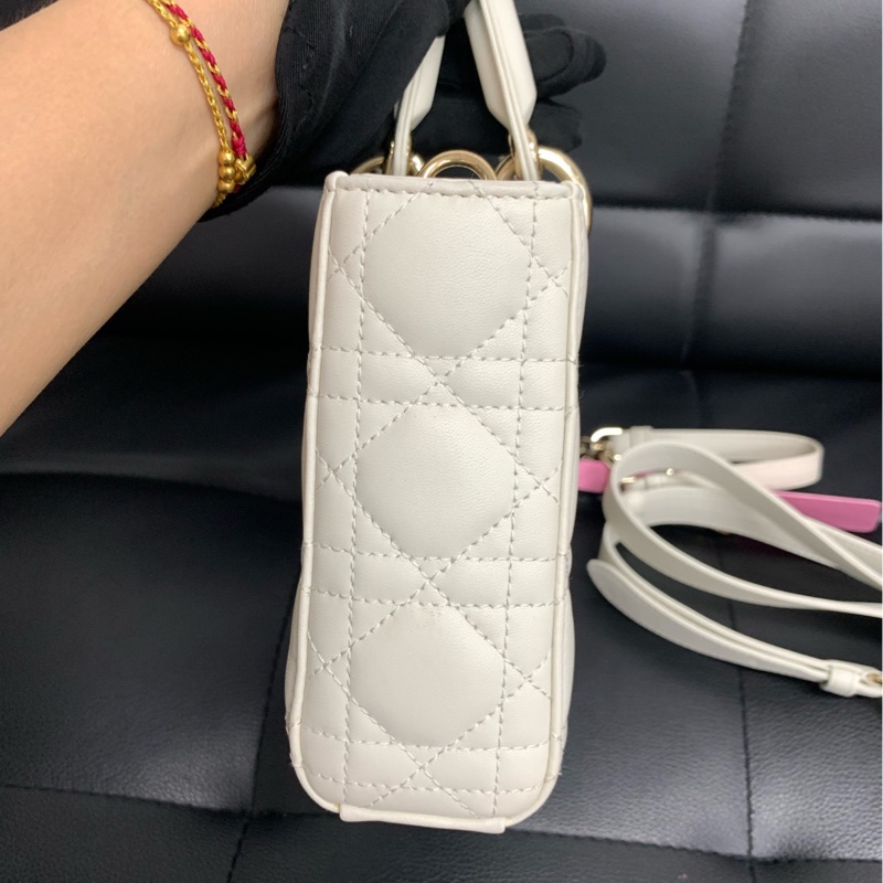 dior 迪奧 橫版戴妃中號 22年白金。-2