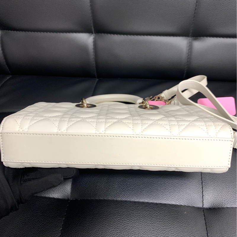 dior 迪奧 橫版戴妃中號 22年白金。-5