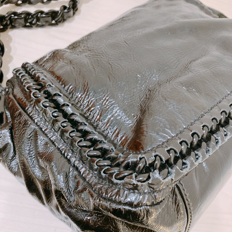 TK2057 Chanel 香奈兒CC字單肩包包 Luxe Ligne Chain Flap Bag Calfskin Black-25