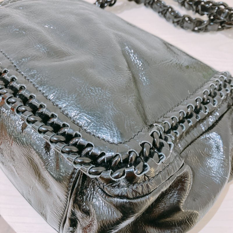 TK2057 Chanel 香奈兒CC字單肩包包 Luxe Ligne Chain Flap Bag Calfskin Black-26