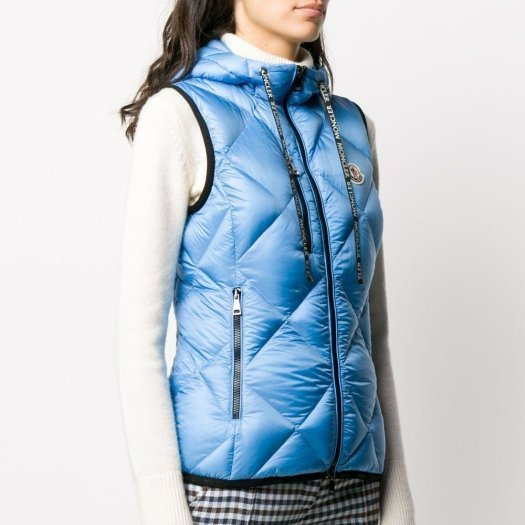 💎Han's house精品服飾💎moncler 羽絨 鵝絨 LOGO 背心 連帽 現貨 S-1
