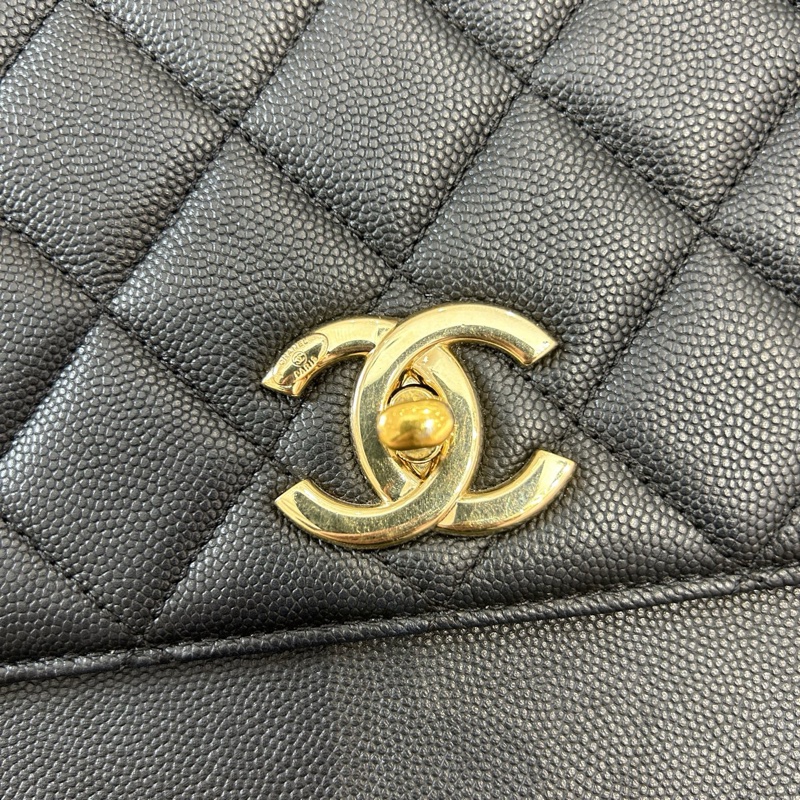 Chanel 香奈兒 荔枝紋牛皮郵差斜挎包-6