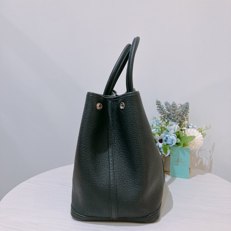 TK2059 Hermes Garden Party 36 TC Noir x PHW Stamp D-13