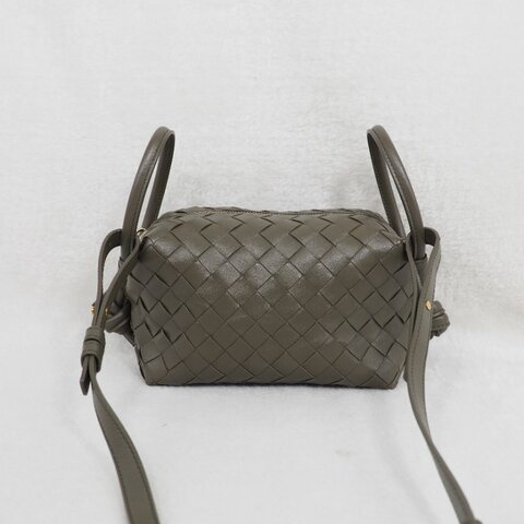 Bottega Veneta BV 葆蝶 Handle Loop Small 軍綠色斜挎包