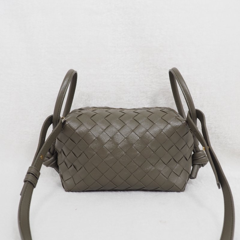 Bottega Veneta BV 葆蝶 Handle Loop Small 軍綠色斜挎包-7