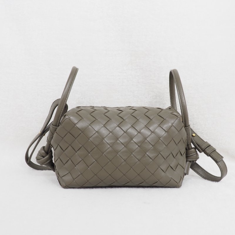 Bottega Veneta BV 葆蝶 Handle Loop Small 軍綠色斜挎包-8