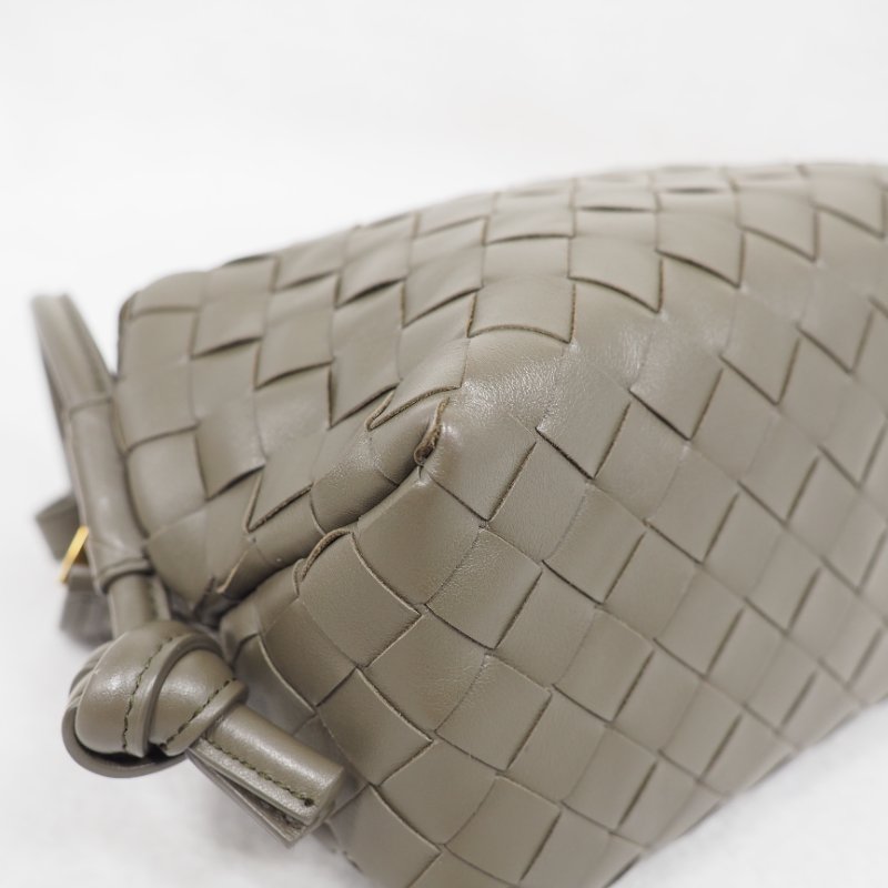 Bottega Veneta BV 葆蝶 Handle Loop Small 軍綠色斜挎包-13