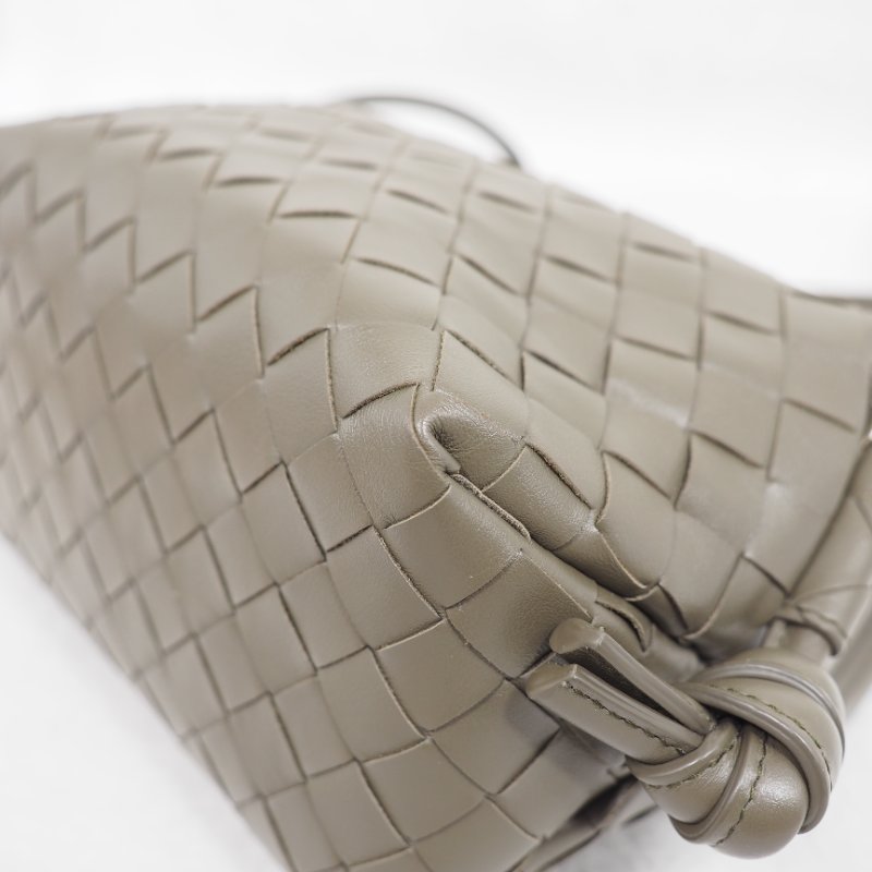 Bottega Veneta BV 葆蝶 Handle Loop Small 軍綠色斜挎包-14
