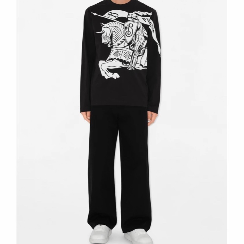 Burberry 男士 棉質長袖T恤XXS XS S M L XL XXL碼-3