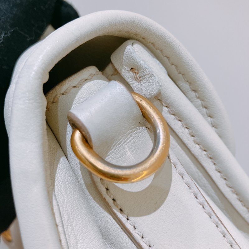 TK2060 Prada 普拉達兩用肩帶包包 Handbag Calfskin Cream White x GHW-28