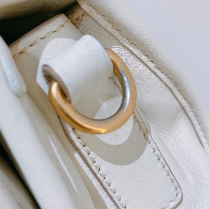 TK2060 Prada 普拉達兩用肩帶包包 Handbag Calfskin Cream White x GHW-29