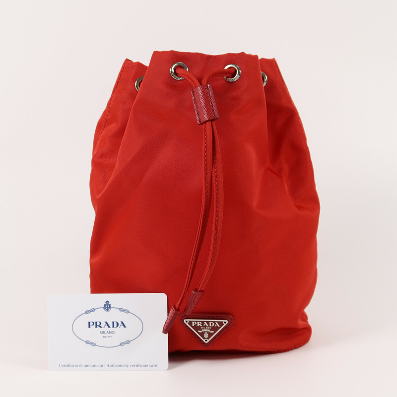 PRADA 尼龍Bucket Bag手挽袋-12
