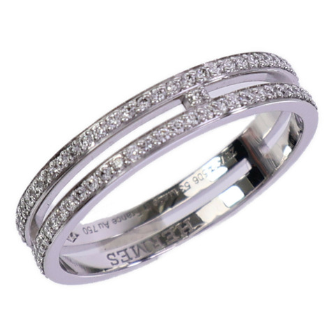 HERMES 18K白金Ariane Wedding Band Small鑽石戒指