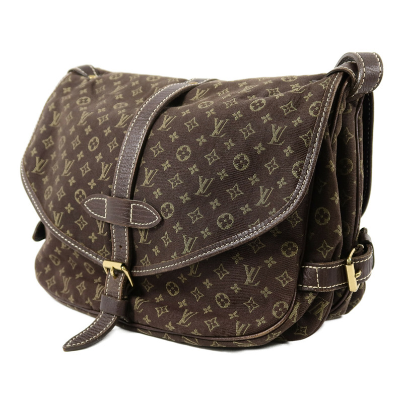 LOUIS VUITTON Monogram Mini Lin Saumur 30肩背袋-2