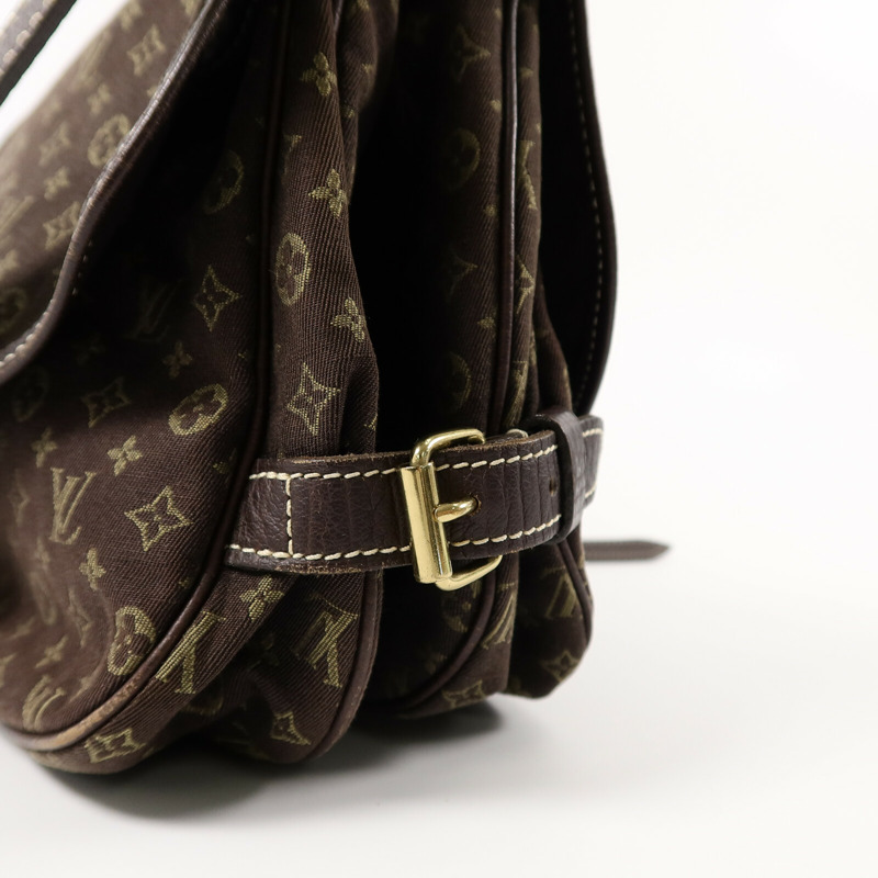 LOUIS VUITTON Monogram Mini Lin Saumur 30肩背袋-5