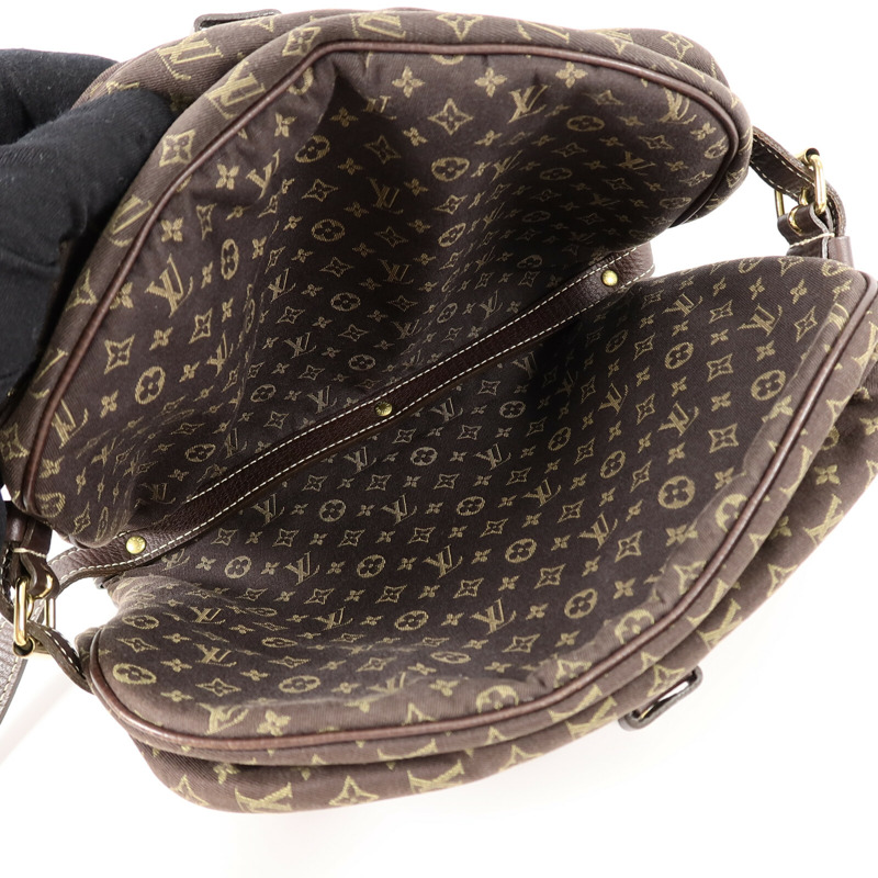 LOUIS VUITTON Monogram Mini Lin Saumur 30肩背袋-8