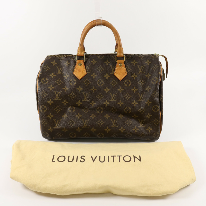 LOUIS VUITTON Monogram Speedy 35手挽袋-14