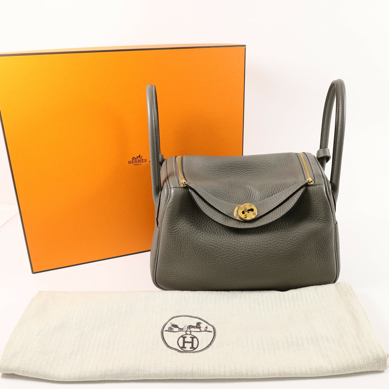 HERMES Clemence皮革Lindy 26手挽肩背兩用袋-13