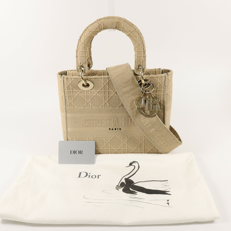 Dior 帆布lady D-Lite手挽肩背兩用袋-16