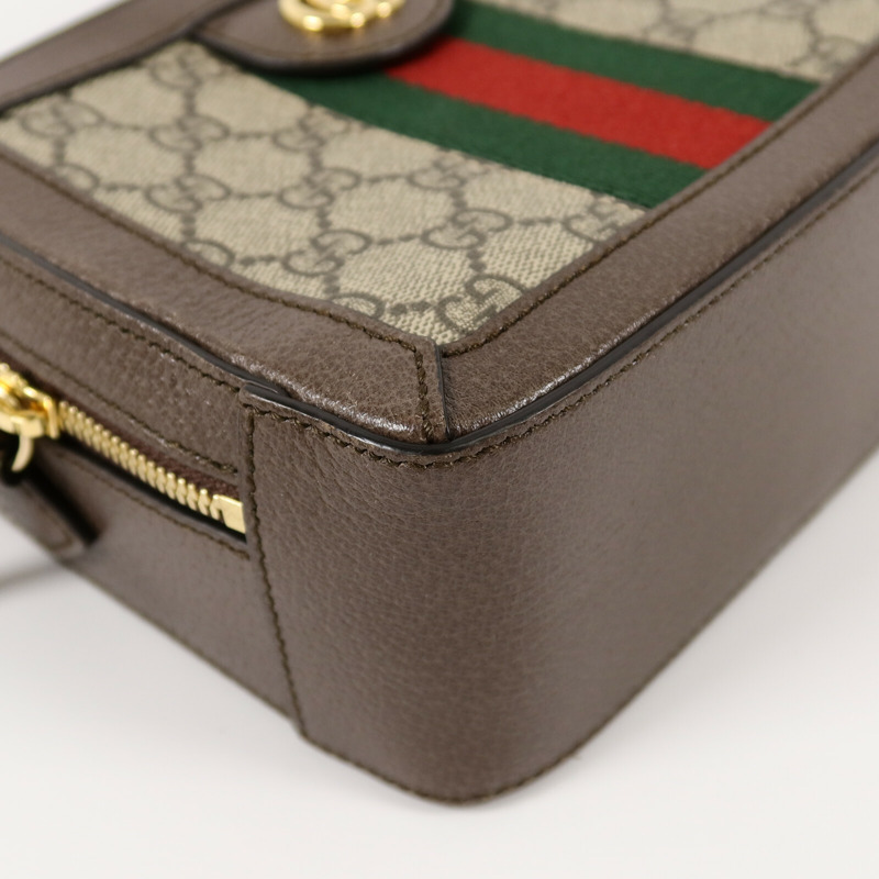 GUCCI 塗層帆布Ophidia GG Mini手挽肩背兩用袋-13