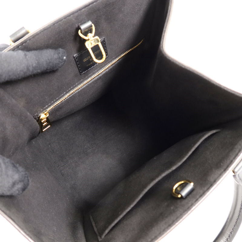 LOUIS VUITTON Monogram/牛皮皮革Fold Tote PM手挽肩背兩用袋-4