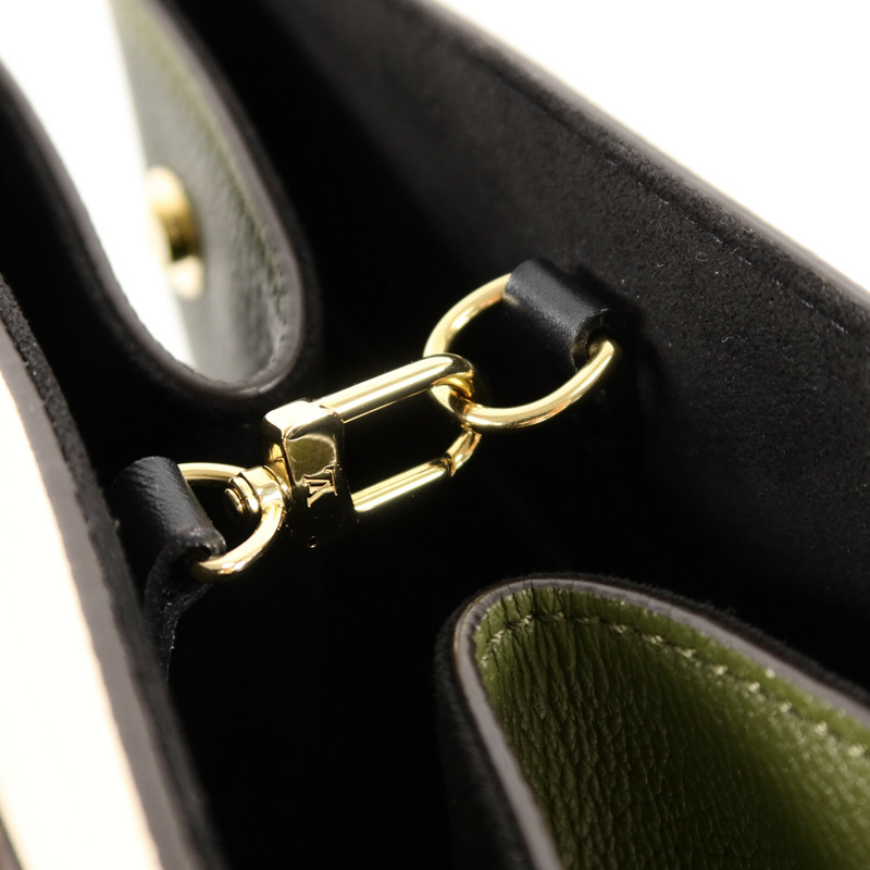 LOUIS VUITTON Monogram/牛皮皮革Fold Tote PM手挽肩背兩用袋-11