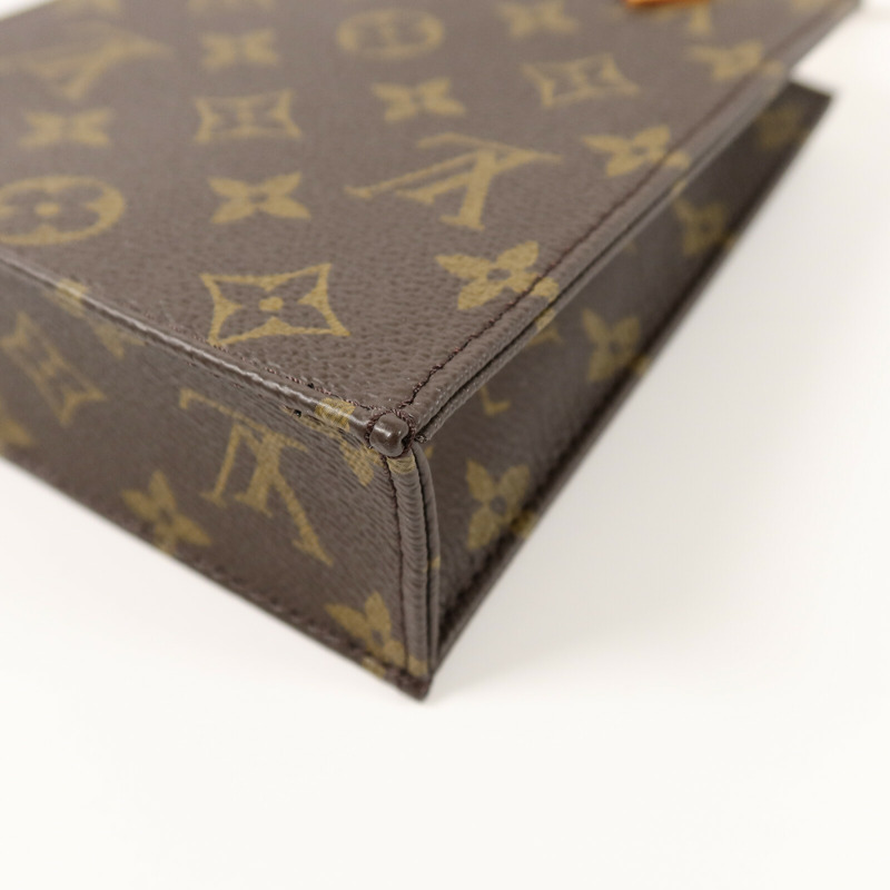 LOUIS VUITTON Monogram Petit Sac Plat手挽肩背兩用袋Monogram Petit Sac Plat手挽肩背兩用袋-10