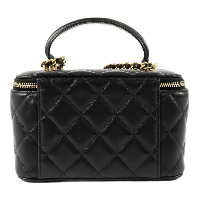 CHANEL 羊皮皮革Top Handle Vanity Case手挽肩背兩用袋-1