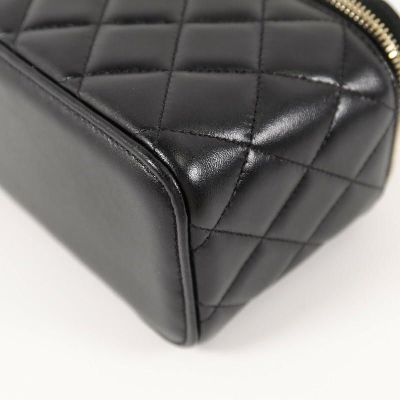 CHANEL 羊皮皮革Top Handle Vanity Case手挽肩背兩用袋-11
