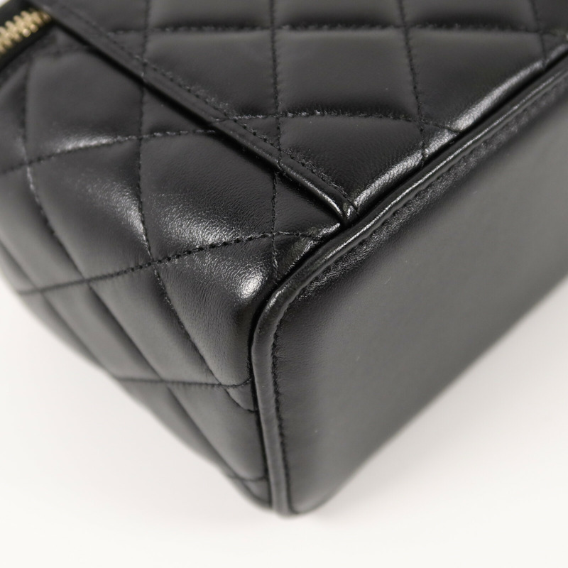 CHANEL 羊皮皮革Top Handle Vanity Case手挽肩背兩用袋-14