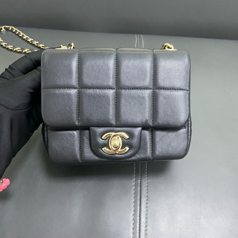 Chanel 23C Flap Bag 黑白骰子 方胖子-1