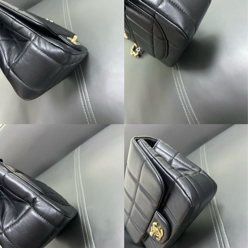Chanel 23C Flap Bag 黑白骰子 方胖子-7