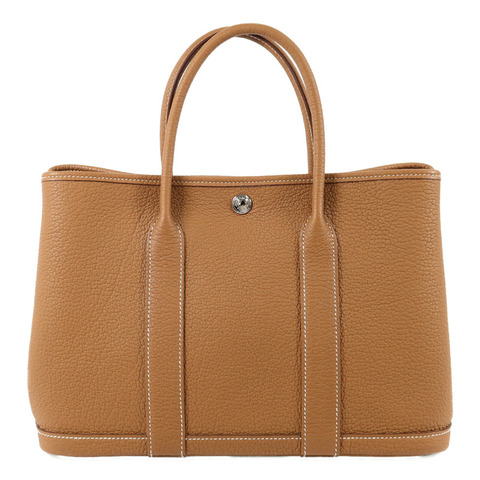 HERMES Negonda皮革Garden Party TPM手挽袋Gold