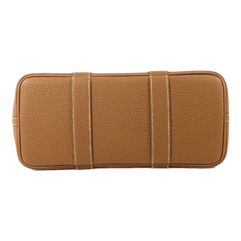 HERMES Negonda皮革Garden Party TPM手挽袋Gold-3