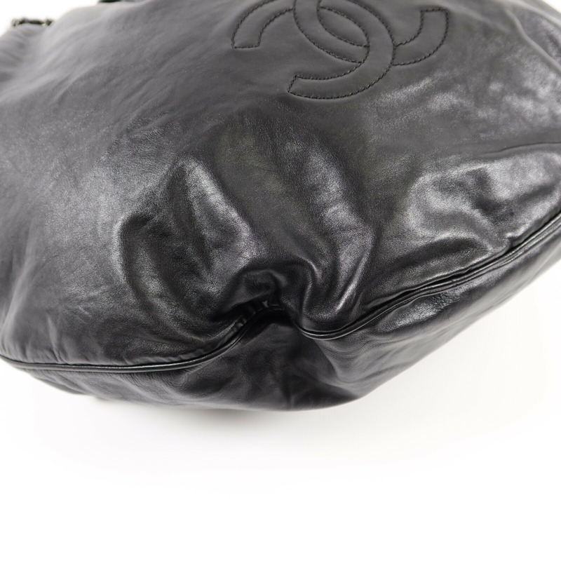 CHANEL 牛皮皮革Chain Shoulder Bag鏈帶肩背袋-11