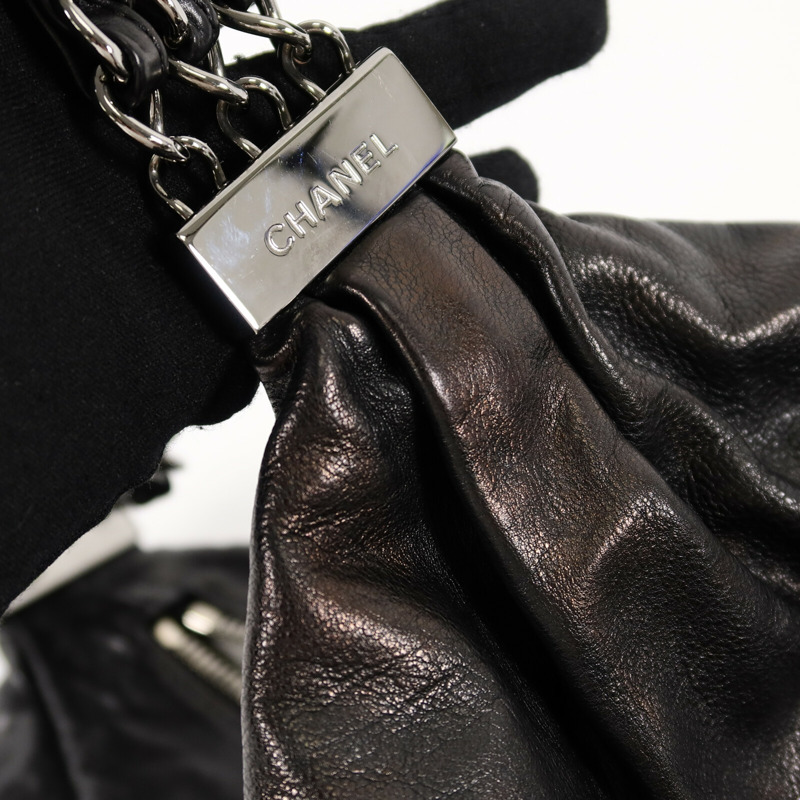 CHANEL 牛皮皮革Chain Shoulder Bag鏈帶肩背袋-15