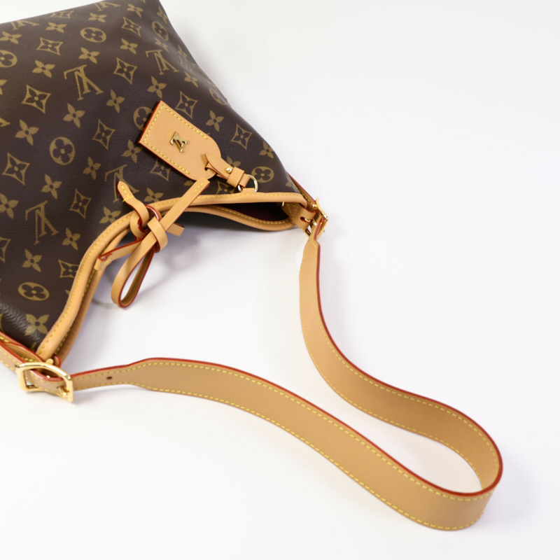 LOUIS VUITTON Monogram CarryAll PM金扣肩背袋-7