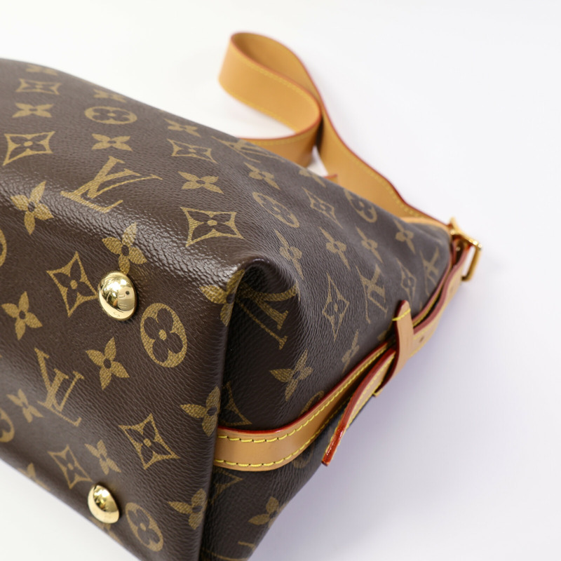 LOUIS VUITTON Monogram CarryAll PM金扣肩背袋-9