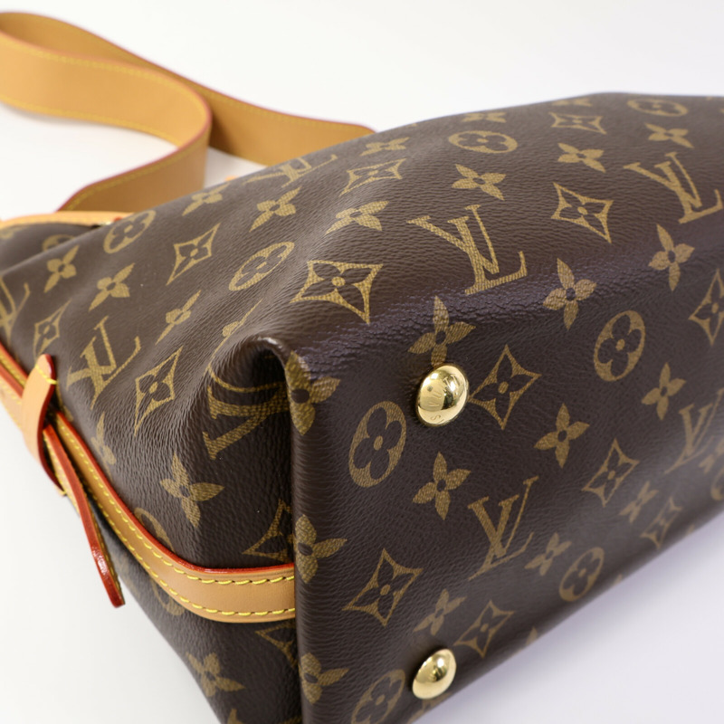 LOUIS VUITTON Monogram CarryAll PM金扣肩背袋-10