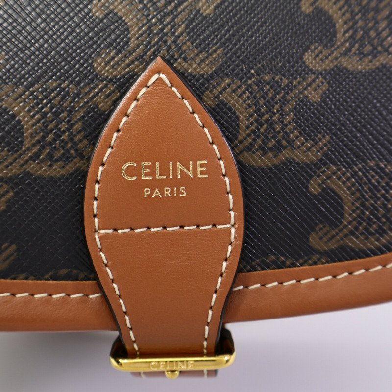 CELINE 塗層帆布Folco肩背袋-5