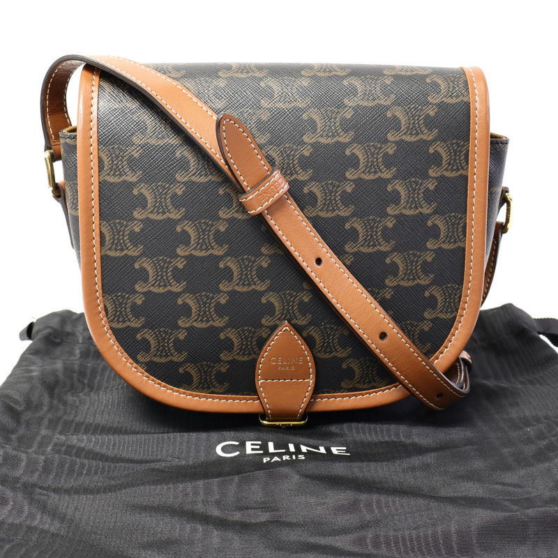CELINE 塗層帆布Folco肩背袋-9