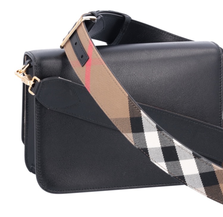 Burberry 女士 格紋翻蓋單肩包均碼碼常規、24cm*5cm*15cm-4