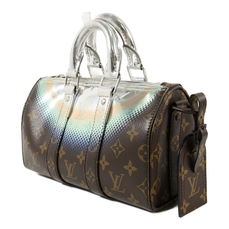 LOUIS VUITTON Monogram Metallic Nebula Keepall Bandouliere 25 手挽肩背兩用袋-2