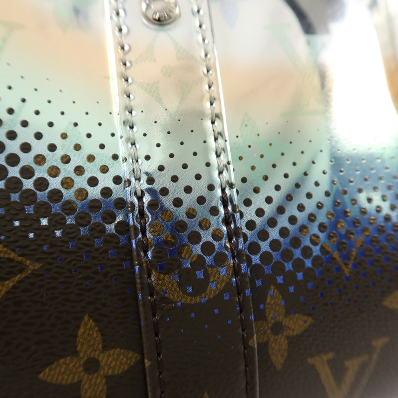 LOUIS VUITTON Monogram Metallic Nebula Keepall Bandouliere 25 手挽肩背兩用袋-5