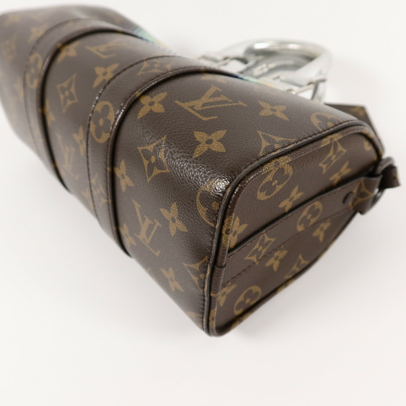 LOUIS VUITTON Monogram Metallic Nebula Keepall Bandouliere 25 手挽肩背兩用袋-10