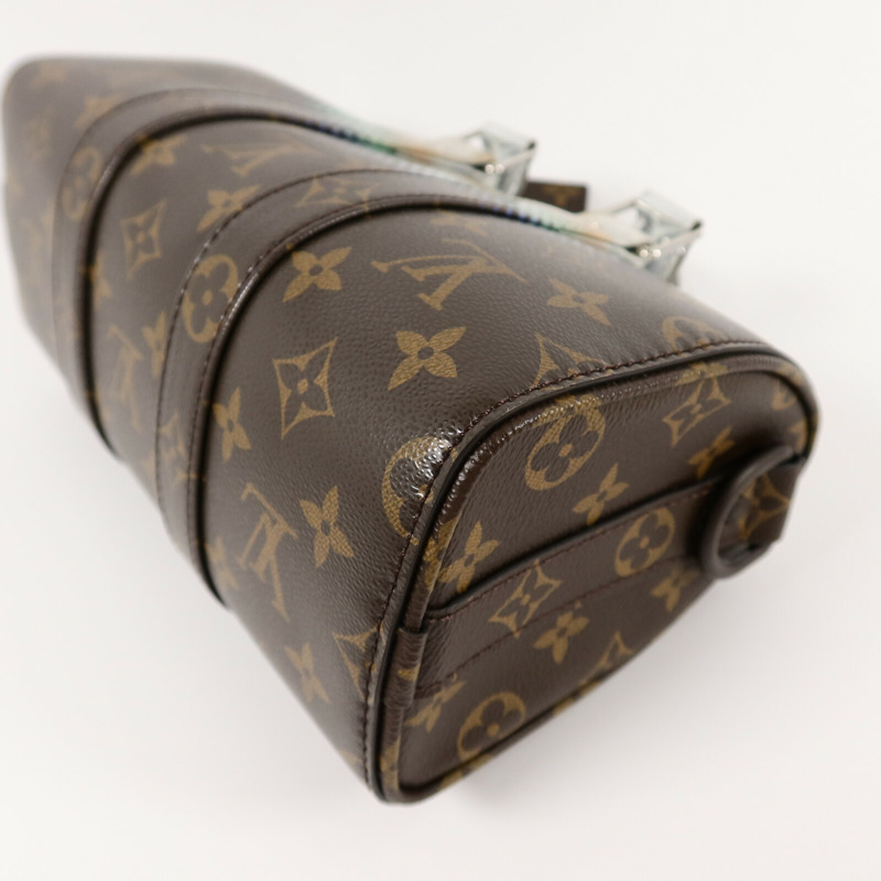 LOUIS VUITTON Monogram Metallic Nebula Keepall Bandouliere 25 手挽肩背兩用袋-12