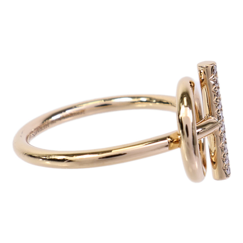 HERMES 18K玫瑰金Echappee Ring鑽石戒指-3