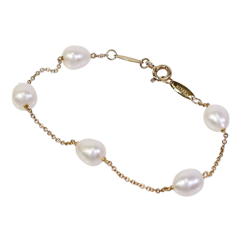 TIFFANY&CO 18K黃金Pearls By The Yard Bracelet珍珠手鏈-1